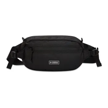 Converse Recycled Material Shoulder Bag, Crossbody Bag, Fanny Pack Regular Unisex Black