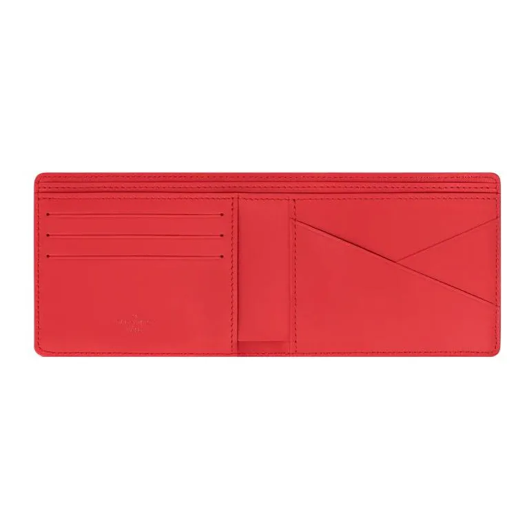 LOUIS VUITTON Multiple Wallet White Damier Spray-3