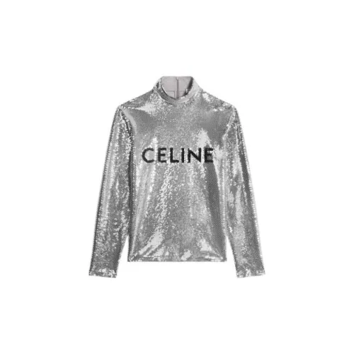 CELINE New Men'S Collection   Boy Doll FW22 T Shirt Men's Silver