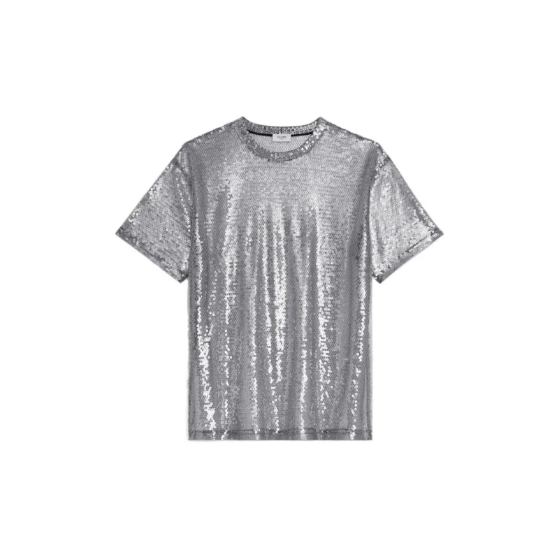 CELINE New Men'S Collection - Boy Doll T-Shirts Men Silver-0