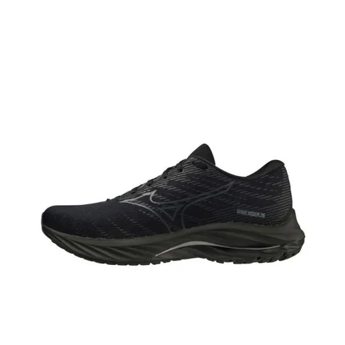 Mizuno Wave Rider 26 Super Wide 'Black Dark Grey'