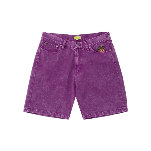 HUF Denim Shorts Unisex Purple