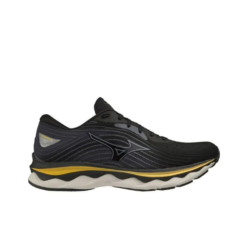 Mizuno Wave Sky 6 Super Wide 'Black Grey Yellow'-1