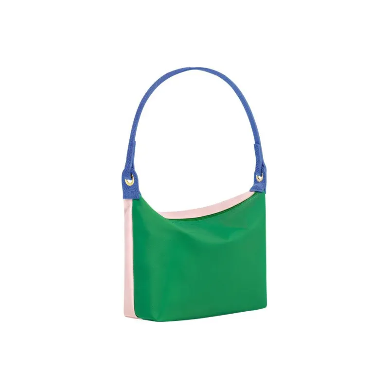 LONGCHAMP Le Pliage Re play Canvas With Leather Trim Shoulder Bag Handbag Shoulder Bag Women's Green-2