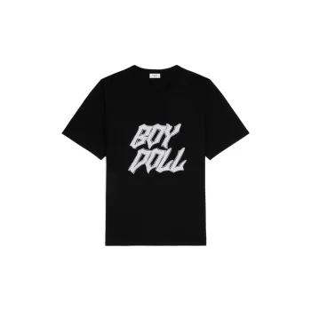CELINE New Men'S Collection - Boy Doll FW22 T-Shirt Men's Black