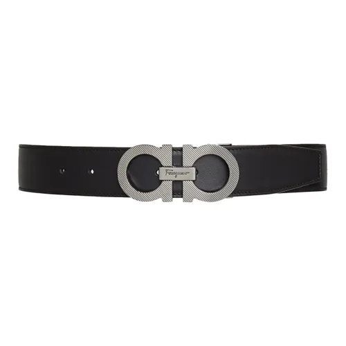 Ferragamo Leather Belts Men Black Walnut