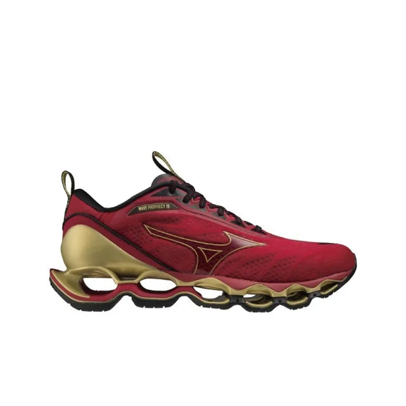 Mizuno Prophecy 11 Running Shoes Men Low Top Red Gold-1