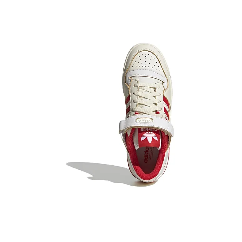 Adidas Forum 84 Low Off White Vivid Red Footwear White Women's-4