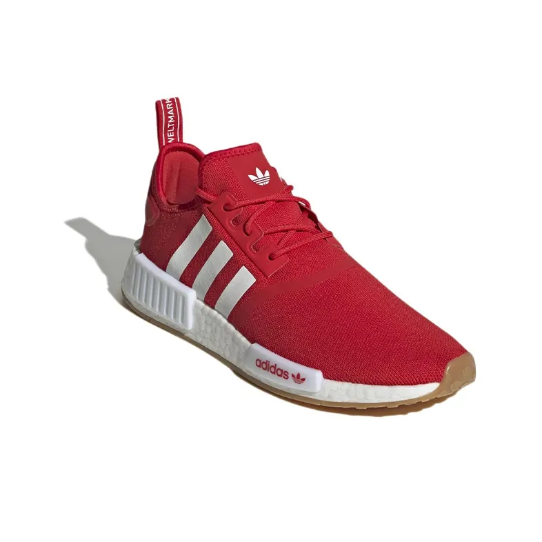 Adidas Nmd R1 Vivid Red White Gum-2