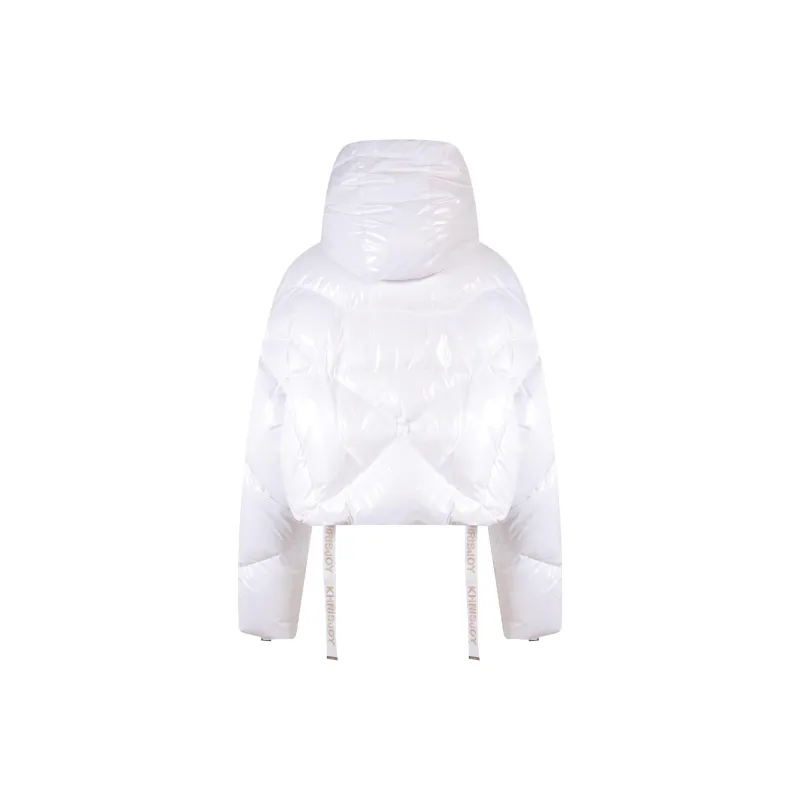 KHRISJOY Quilted Zip-Up Cropped Jacket-1