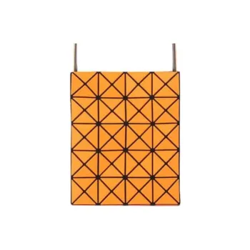 ISSEY MIYAKE Prism Cotton Polyester Viscose Shoulder Bag Crossbody Bag Women's Coral Orange