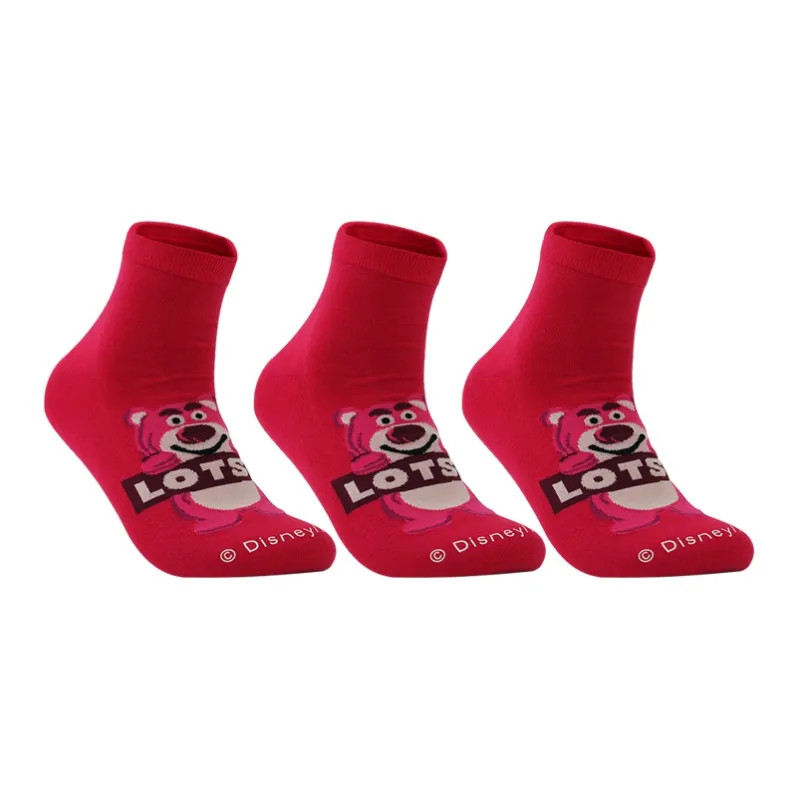 LiNing x Disney Ankle Socks Unisex Rose Red-1