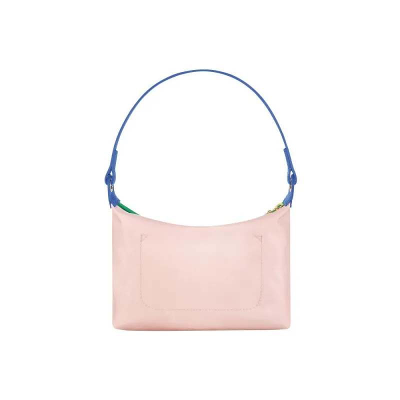LONGCHAMP Le Pliage Re play Canvas With Leather Trim Shoulder Bag Handbag Shoulder Bag Women's Green-1