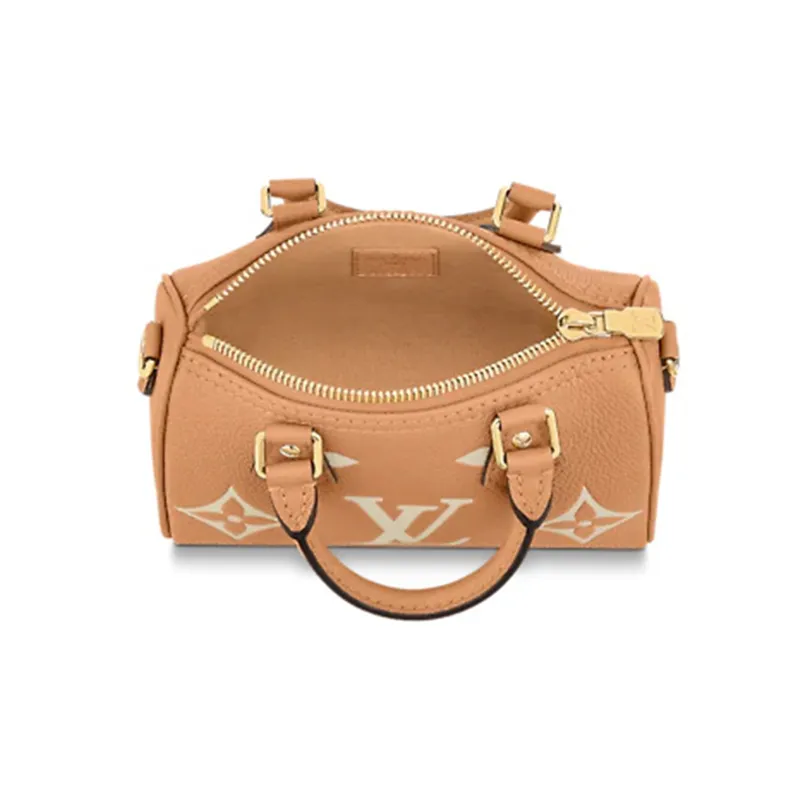 LOUIS VUITTON Speedy Soft Grain Cow Leather Pillow Bag, Handbag, Shoulder Bag, Crossbody Bag Extra Mini Women's Yellow-3