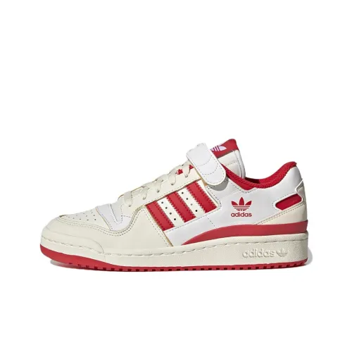 Adidas Forum 84 Low Off White Vivid Red Footwear White Women's