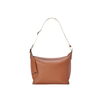 LOEWE Cubi Crossbody Tan/Jacquard Strap