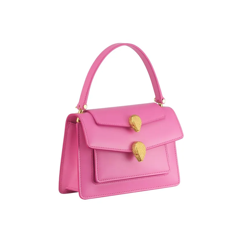 BVLGARI Cow Leather Handbag Small Size Women's-1
