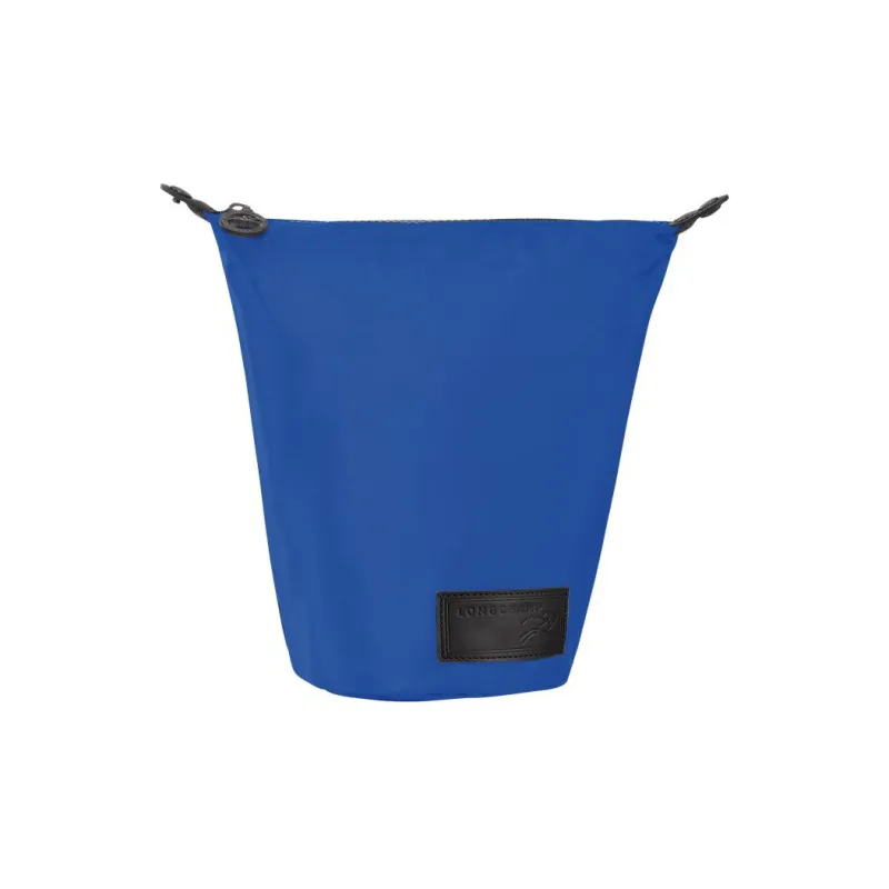 LONGCHAMP Le Pliage Canvas With Leather Trim Bucket Bag Storage Bag Handbag Clutch Women's Blue-2