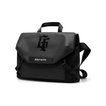 GOLF Fabric/Synthetic Leather Flap Messenger Bag Students Backpack Crossbody Handbag Shoulder Bag Regular Men's Black