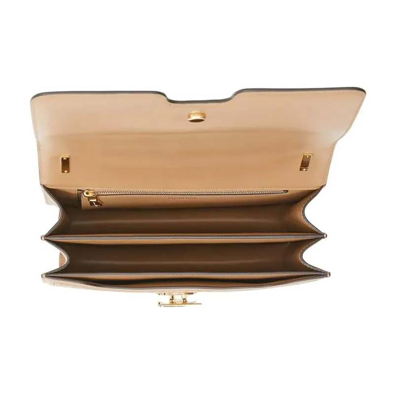 Burberry Lambskin Small Square Bag Handbag Shoulder Bag Crossbody Bag Medium Size Women's Brown-2