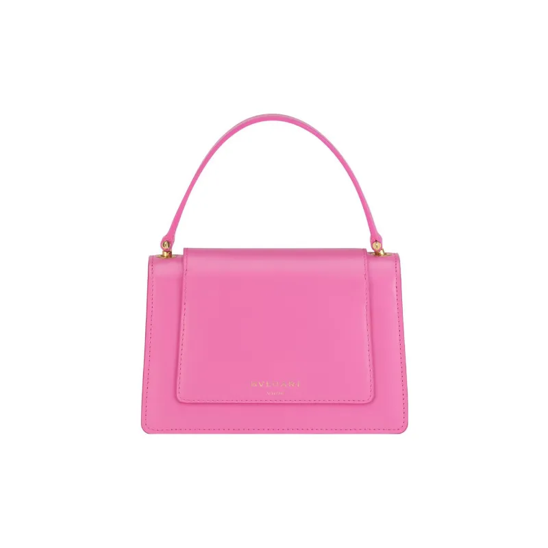 BVLGARI Cow Leather Handbag Small Size Women's-2