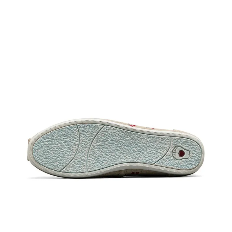 Skechers Bob's Plush Cushioning Anti-Slip And Wear-Resistant Low-Top Casual Shoes Women's Natural Red-4