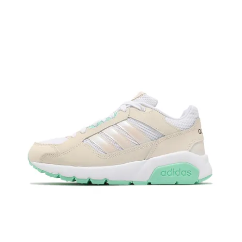 Adidas Neo Run9tis Running Shoes Women's Low-Top Beige/White/Green