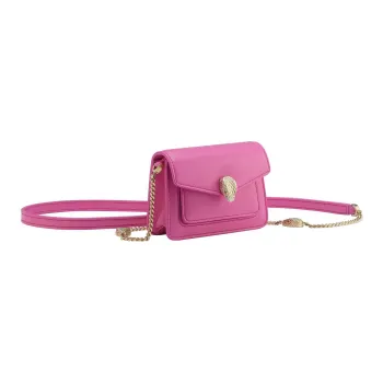 BVLGARI Serpenti Forever Calfskin Crossbody Bag, Shoulder Bag Mini Women's Pink