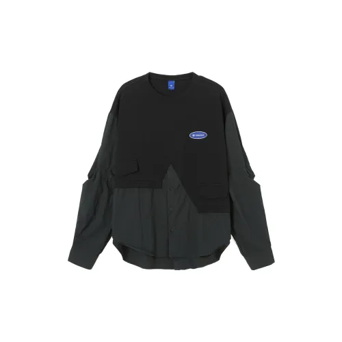 TOREAD.X 블랙 남녀공용 티셔츠