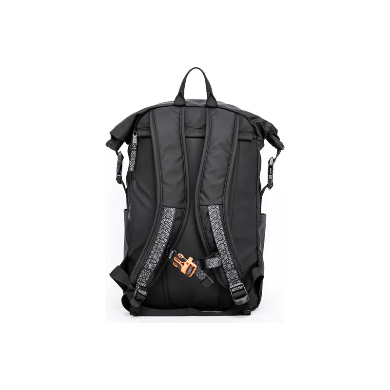 INUK Polyester Backpack Regular Unisex Extreme Night Black/Black Forest Green/Elephant Gray Mountain-2