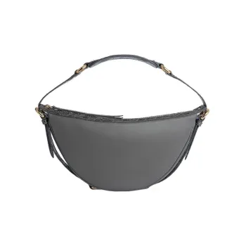 By Far Zip up Curved Shoulder Bag