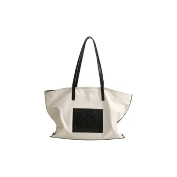 Disney Canvas Tote Shoulder Bag Regular Women's White/Brown