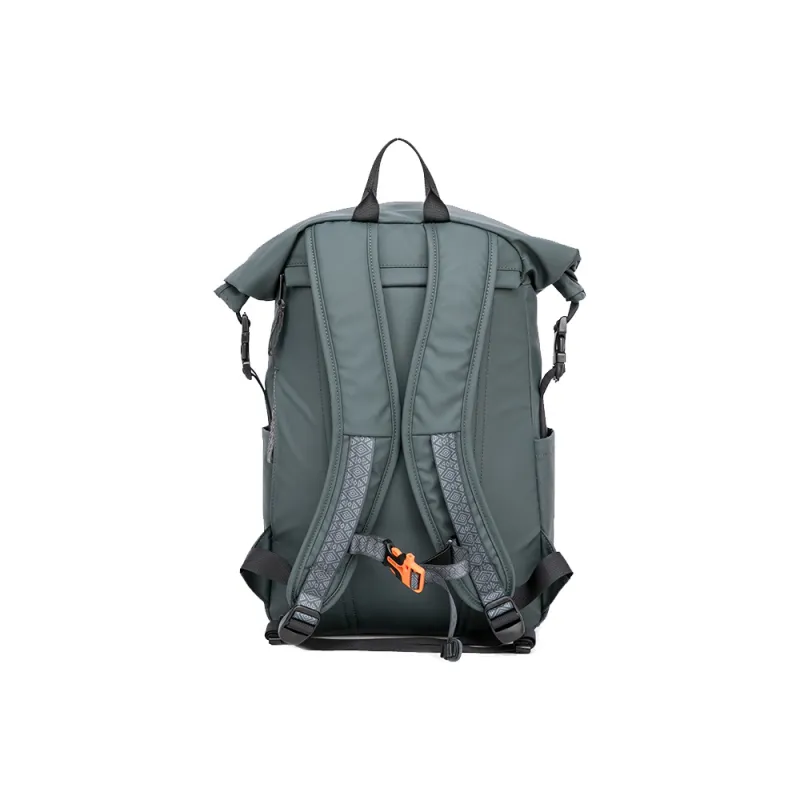 INUK Polyester Backpack Regular Unisex Extreme Night Black/Black Forest Green/Elephant Gray Mountain-8