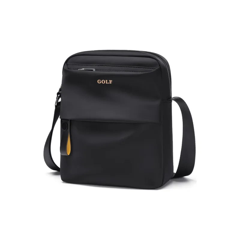 GOLF Oxford Fabric Crossbody Bag Men's Bag Medium Size Men's Black/Raven Gray/Dark Indigo-0