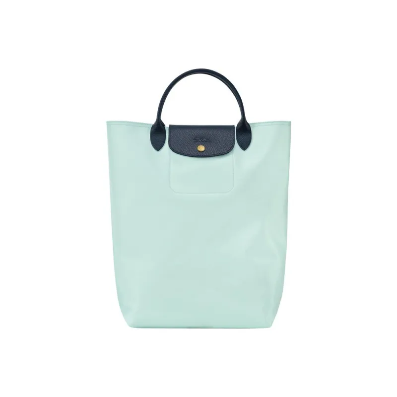 LONGCHAMP Le Pliage Re-play Canvas With Leather Trim Tote Bag Shopping Bag Handbag Women's Pink Green/Purple-0