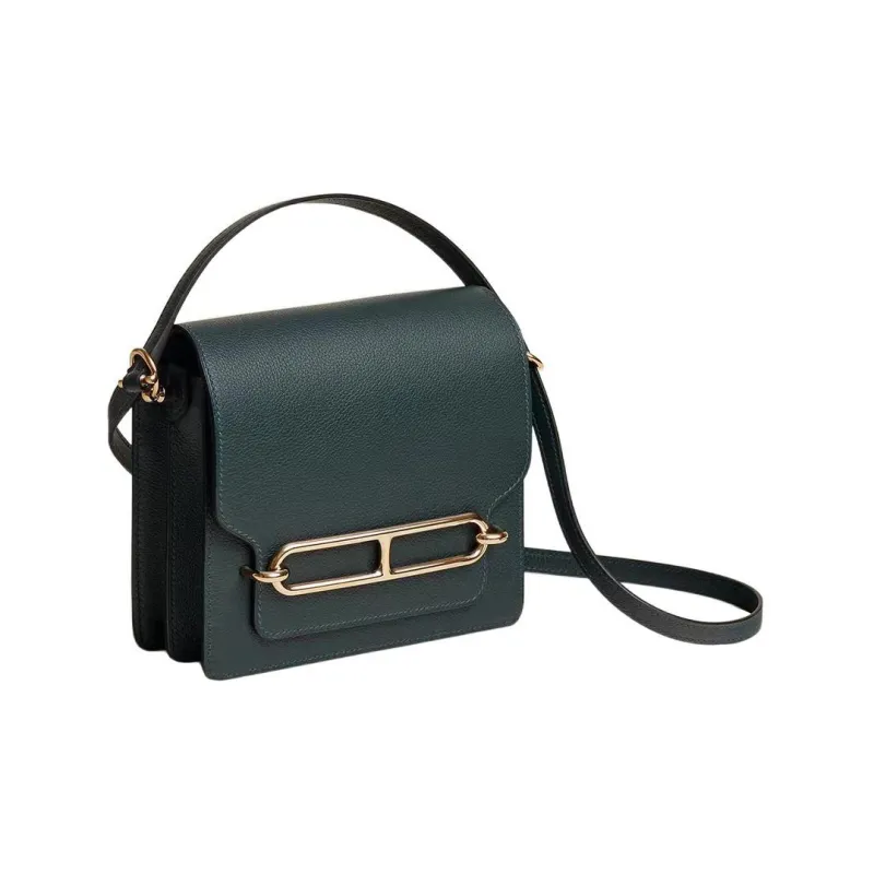 HERMES Roulis Evercolor Calfskin Pig Nose Bag Shoulder Bag Crossbody Bag Mini Women's V0 Vert Rousseau Rousseau Green-1