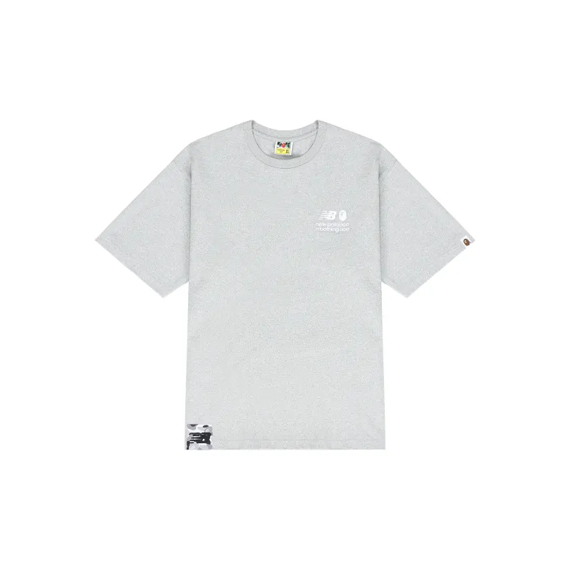 A Bathing Ape X New Balance New Balance X Bape T-Shirts Unisex Gray-1