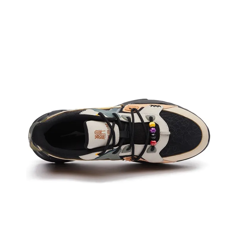 Erke Xun Kirin 2.0 Breathable Low Top Casual Shoes Men's Black Brown-2