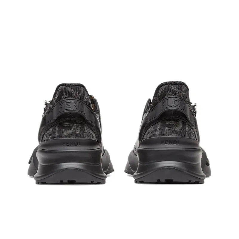 FENDI Flow Low Top Sneakers Black-4