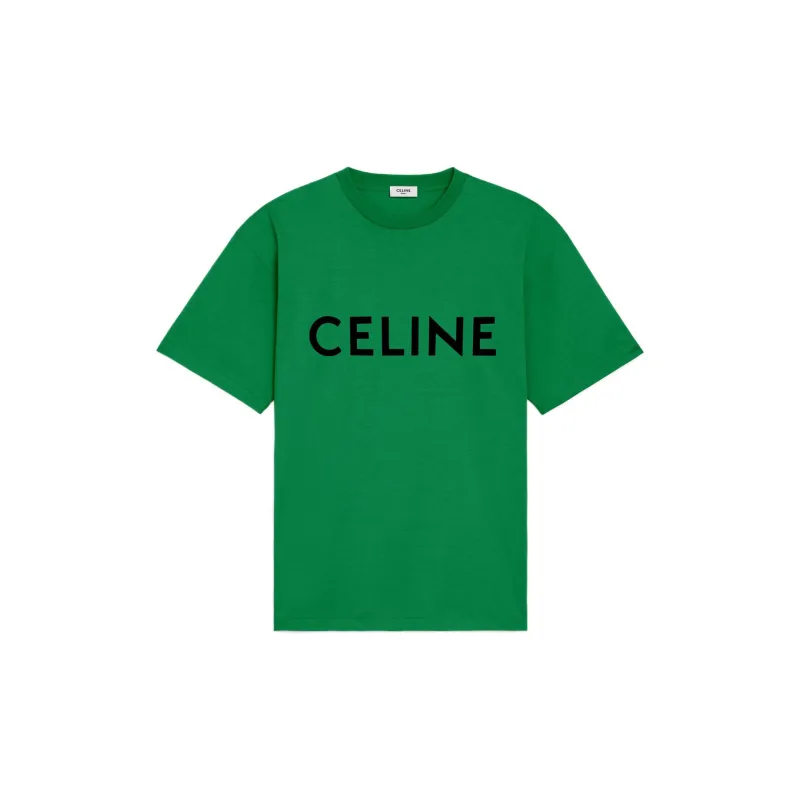 CELINE New Men'S Collection - Boy Doll T-Shirts Men Green-0