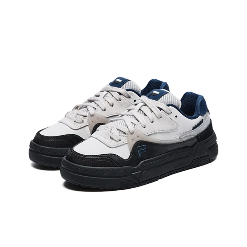 FILA FUSION Bank Skate Shoes 'Black White Navy' Women's-2