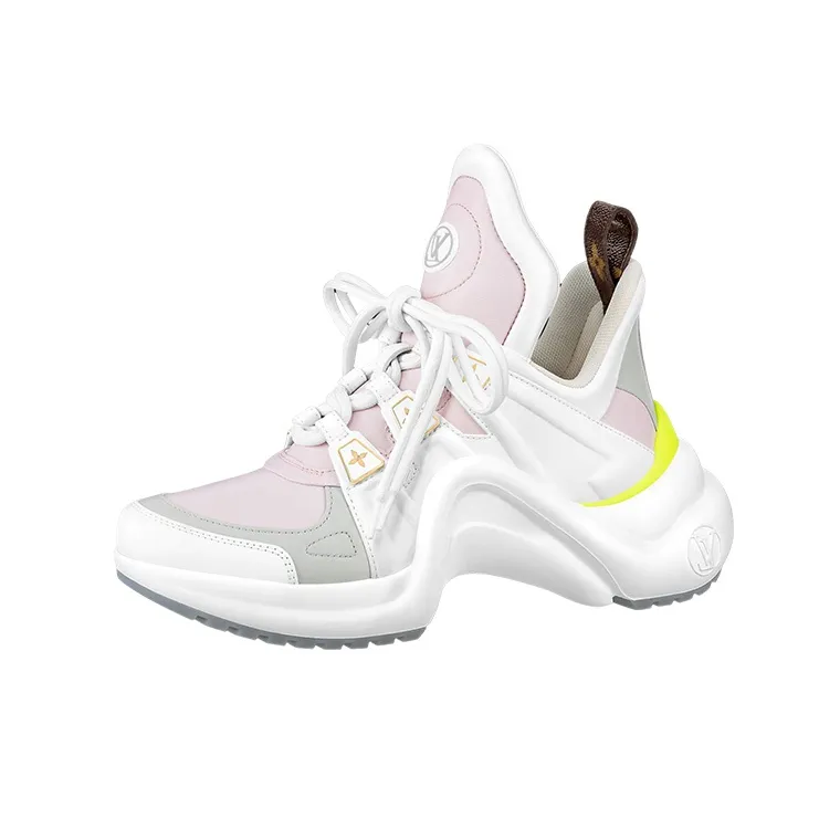 LOUIS VUITTON Archlight 1.0 Sneakers 'White Pink Grey' Women's-0