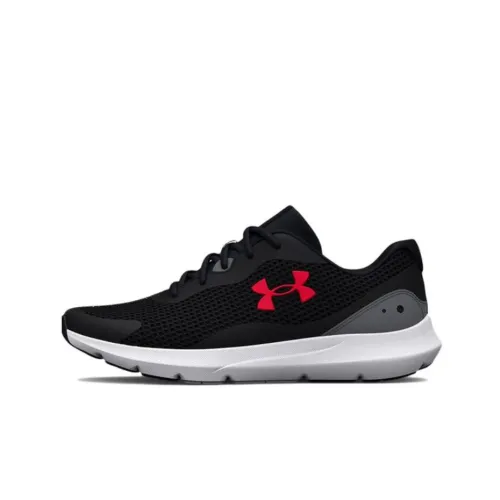 Under Armour Surge 3 Running Shoes Men Low-Top Black/White/Red