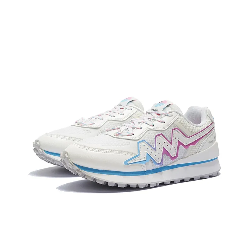 LiNing 001 Low Top Sports Casual Shoes Men's White Blue-2