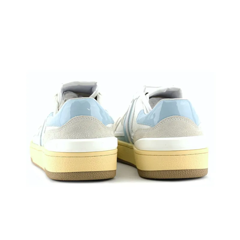 Lanvin Clay Stylish Skateboarding Shoes Men's White Blue-5