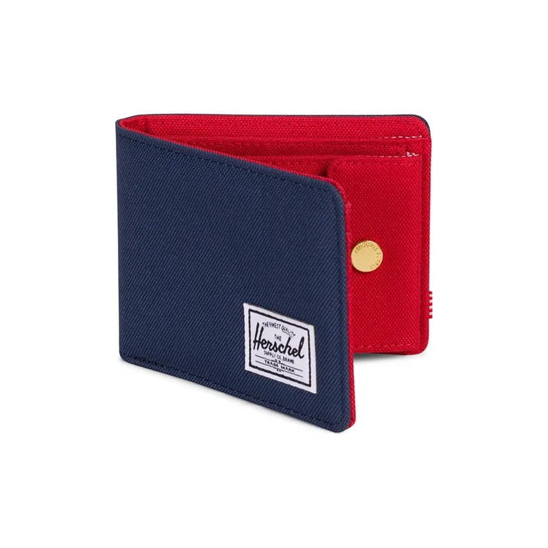 Herschel Polyester Storage Bags Card Holder Wallet Unisex Blue/Multicolor Red-1