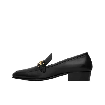 SAINT LAURENT Block Heel Loafers