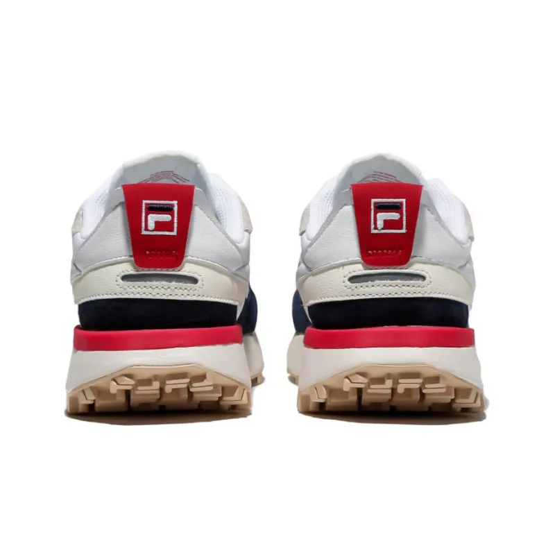 FILA Zagato Cushioned Slip Resistant Abrasion Resistant Low Top Casual Shoes Unisex White Blue Red Korean Style-3