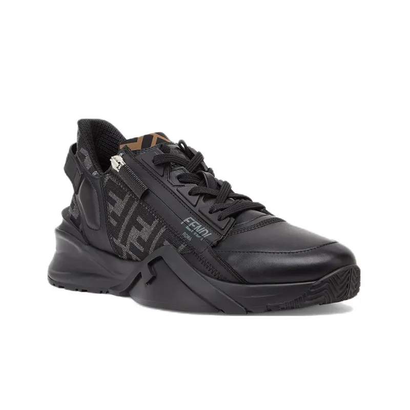 FENDI Flow Low Top Sneakers Black-2