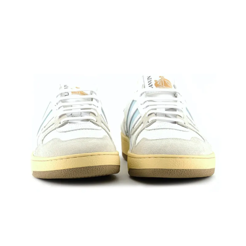 Lanvin Clay Stylish Skateboarding Shoes Men's White Blue-4